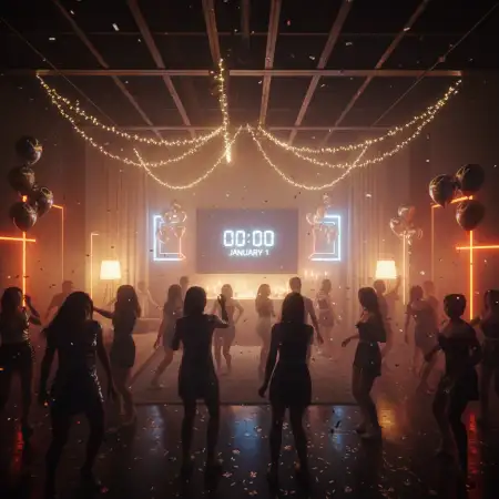 Free New Year Party Background 4k Background Download