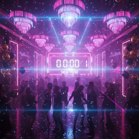 Free New Year Party Background Aesthetic Style Background Download