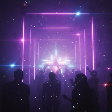 Free New Year Party Background Vertical 9:16 Background Download