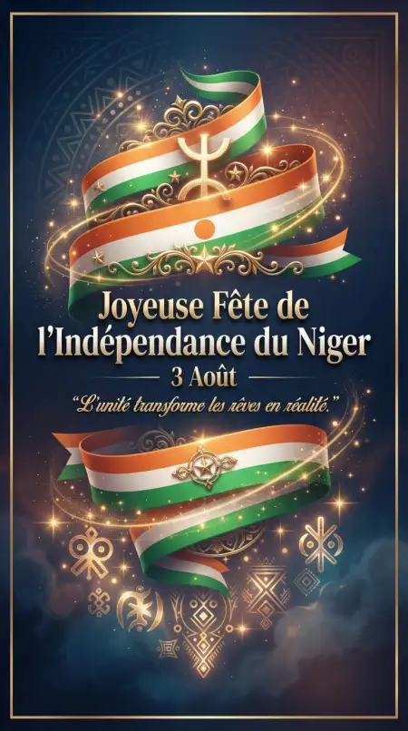 Niger Independence Day Banner With Flag Background - Free Niger Independence Day 2026 Download