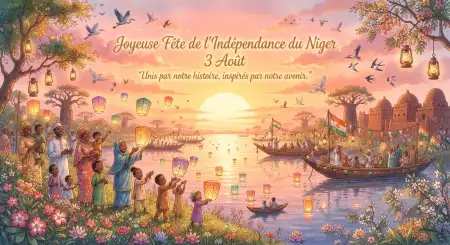 Niger Independence Day Greeting Card Editable Template - Free Niger Independence Day 2026 Download