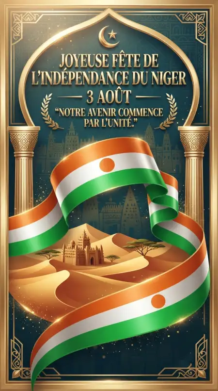 Niger Patriotic Background 2026 - Free Niger Independence Day 2026 Download