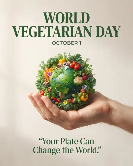 october 1 world vegetarian day 2026 quotes