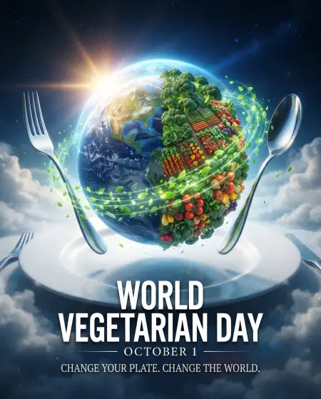 october 1 world vegetarian day 2026