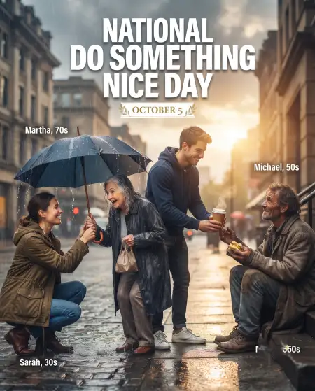 october 5 national do something nice day social post - National Do Something Nice Day 2026