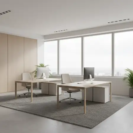 Free Office Interior Background With Minimal Furniture Background Download