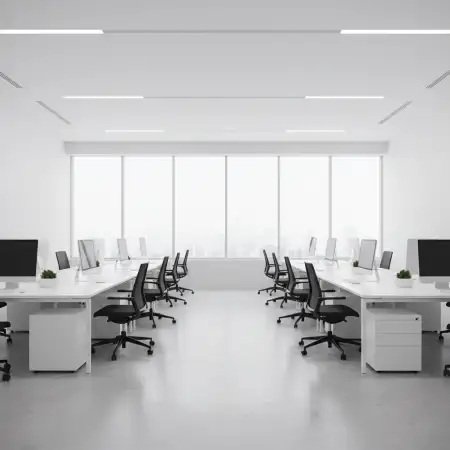Free Office Interior Background With White Theme Background Download