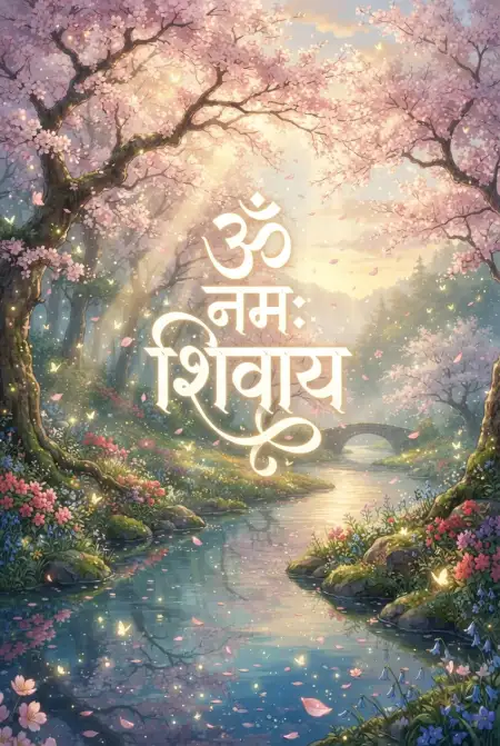 Om Namah Shivaya Ghibli Style Wallpaper - Free Om Namah Shivaya Wallpaper Download