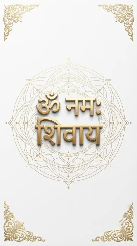 Om Namah Shivaya Sanskrit Text Wallpaper - Free Om Namah Shivaya Wallpaper Download