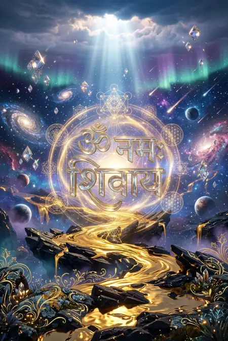 Om Namah Shivaya Starry Night Wallpaper - Free Om Namah Shivaya Wallpaper Download