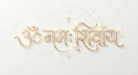 Om Namah Shivaya Typography Wallpaper - Free Om Namah Shivaya Wallpaper Download
