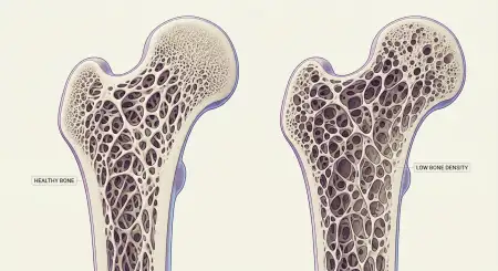 osteoporosis bone comparison illustration - World Osteoporosis Day 2026
