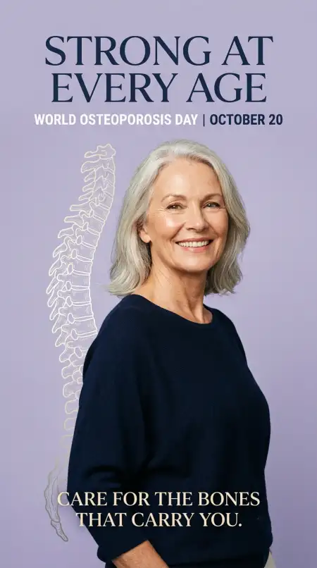 osteoporosis healthcare poster png - World Osteoporosis Day 2026