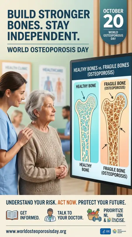 osteoporosis healthcare presentation background - World Osteoporosis Day 2026