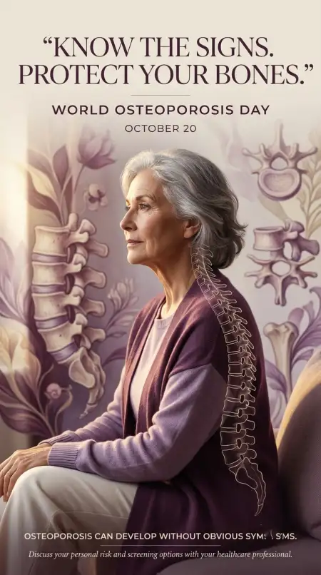 osteoporosis screening awareness poster - World Osteoporosis Day 2026