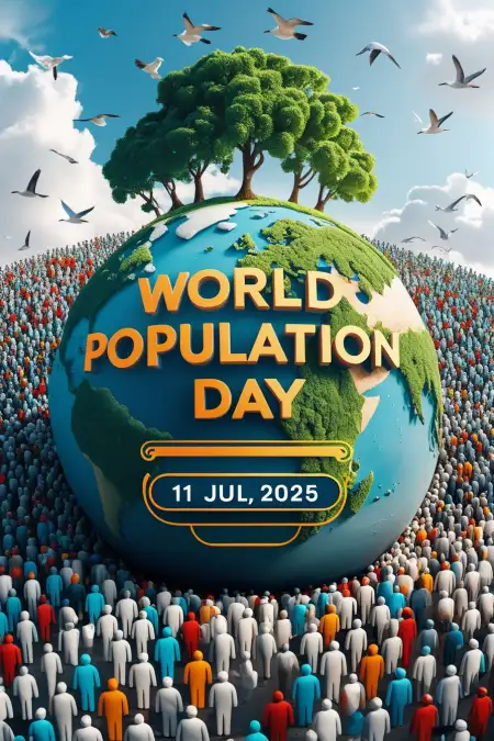 Overpopulation Impact On Earth Image - Free World Population Day Download