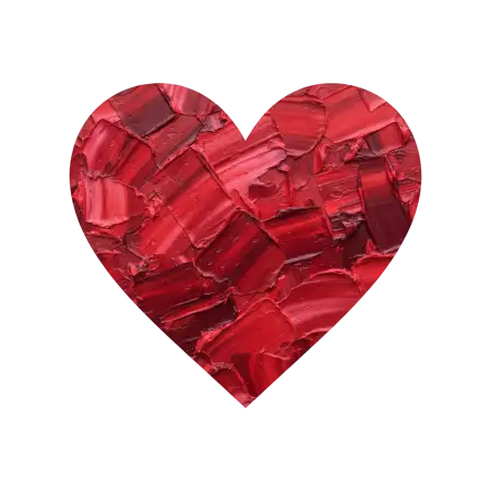 painted heart png transparent