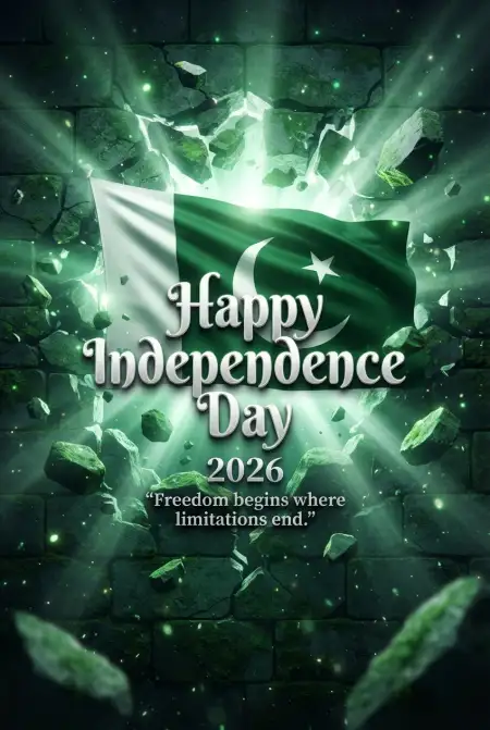 Pakistan Independence Day 2026 Banner Png - Free Pakistan Independence Day 2026 Download