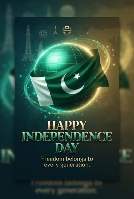 Pakistan Independence Day 2026 Creative Banner - Free Pakistan Independence Day 2026 Download