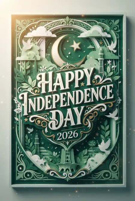 Pakistan Independence Day 2026 Creative Poster - Free Pakistan Independence Day 2026 Download