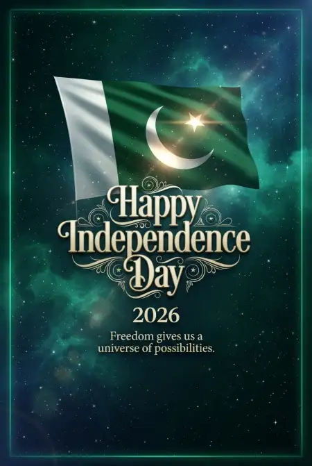 Pakistan Independence Day 2026 Printable Poster - Free Pakistan Independence Day 2026 Download