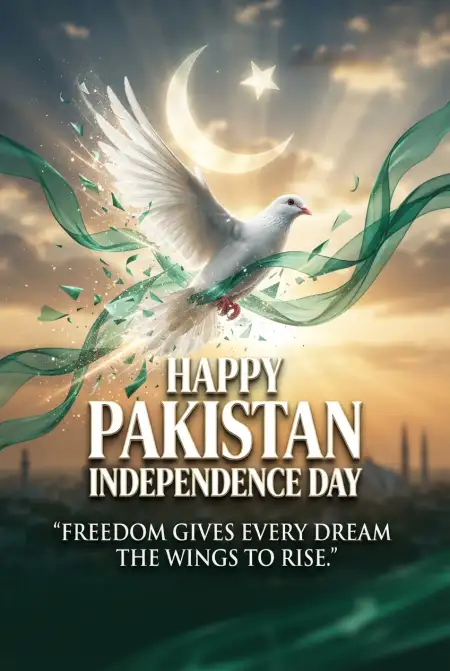 Pakistan Independence Day 2026 Quote Poster - Free Pakistan Independence Day 2026 Download