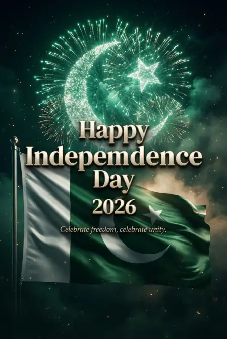 Pakistan Independence Day 2026 Text Png - Free Pakistan Independence Day 2026 Download