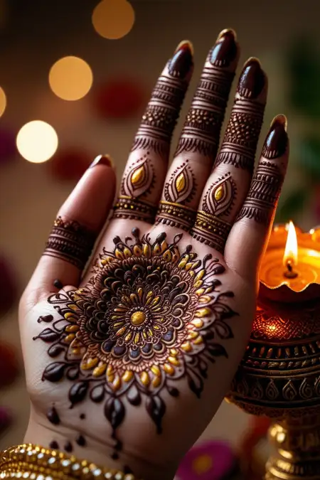 Pakistani Hand Mehndi Design For Brides - Free Tan Download