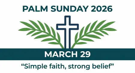 Palm Sunday 2026 Church Program Schedule - Free Palm Sunday 2026 Download