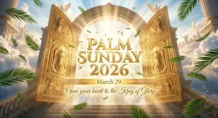 Palm Sunday 2026 Creative Poster Design - Free Palm Sunday 2026 Download