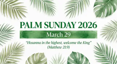 Palm Sunday 2026 Date And Significance - Free Palm Sunday 2026 Download