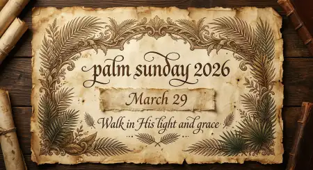 Palm Sunday 2026 English Wishes Text - Free Palm Sunday 2026 Download