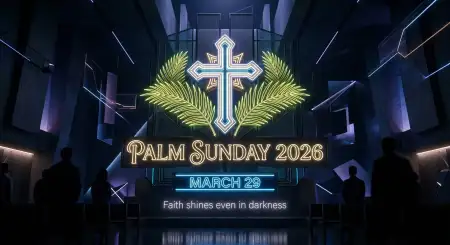 Palm Sunday 2026 Youtube Thumbnail Design - Free Palm Sunday 2026 Download