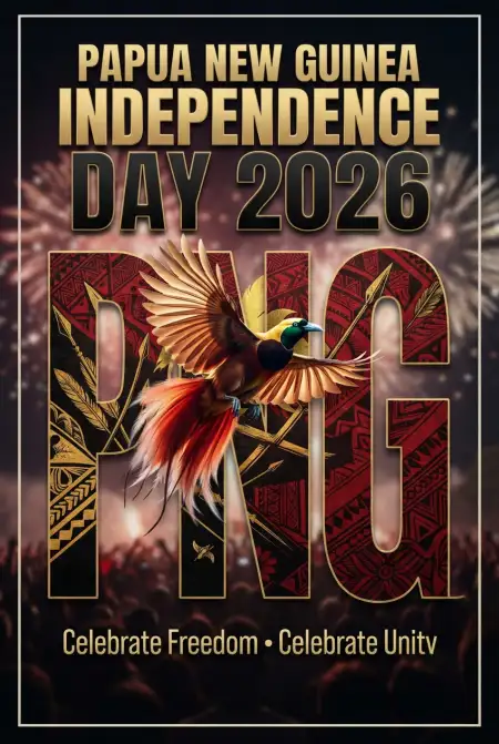 papua new guinea independence day vector 2026 - Papua New Guinea Independence Day 2026