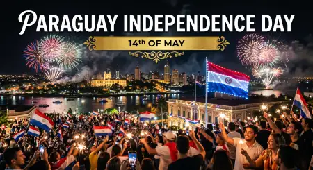 Paraguay Independence Day 2026 Celebration Template - Free Paraguay Independence Day 2026 Download