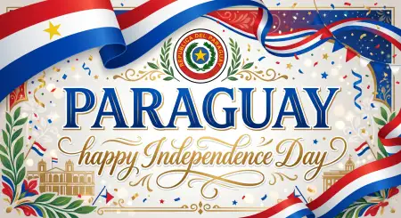 Paraguay Independence Day 2026 Elegant Background - Free Paraguay Independence Day 2026 Download