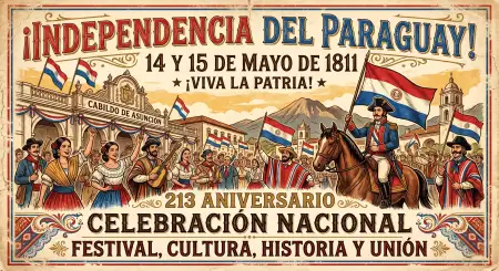 Paraguay Independence Day 2026 Historical Celebration - Free Paraguay Independence Day 2026 Download