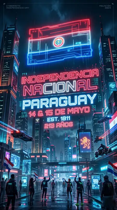 Paraguay Independence Day 2026 Poster Design - Free Paraguay Independence Day 2026 Download