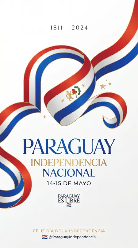 Paraguay Independence Day 2026 Stylish Banner - Free Paraguay Independence Day 2026 Download