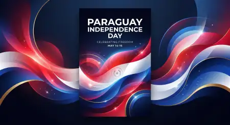 Paraguay Independence Day 2026 Vector Design - Free Paraguay Independence Day 2026 Download