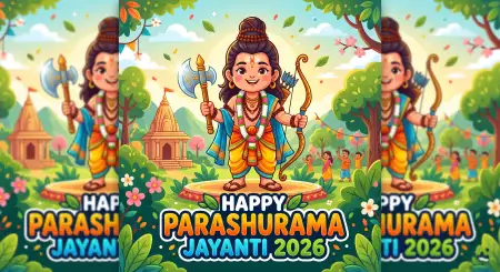 Parashurama Jayanti 2026 Greeting Messages - Free Happy Parashurama Jayanti Wishes 2026 Download