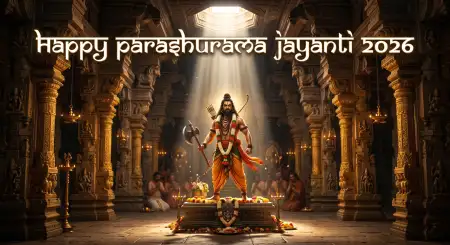 Parashurama Jayanti Blessings Quotes 2026 - Free Happy Parashurama Jayanti Wishes 2026 Download