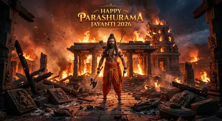 Parashurama Jayanti Digital Poster 2026 - Free Happy Parashurama Jayanti Wishes 2026 Download