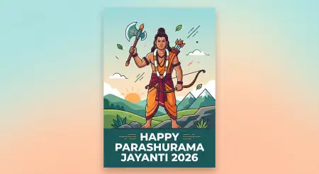Parashurama Jayanti Festival Poster Template 2026 - Free Happy Parashurama Jayanti Wishes 2026 Download