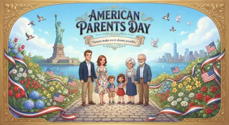 Parents Day Event Banner - Free American Parents Day 2026 Download