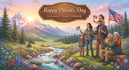 Parents Day X Twitter Banner - Free American Parents Day 2026 Download