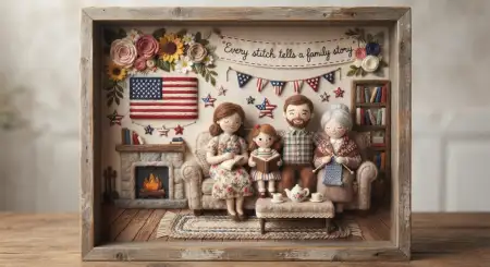 Parents Hugging Children Artwork - Free American Parents Day 2026 Download