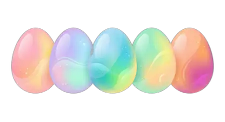 Pastel Color Easter Eggs Png - Free Easter Eggs Png Download