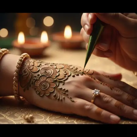Peacock Style Karva Chauth Mehndi Design - Free Karva Chauth Mehndi Design Download