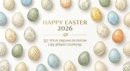 Free Personalized Happy Easter 2026 Messages Image Download
